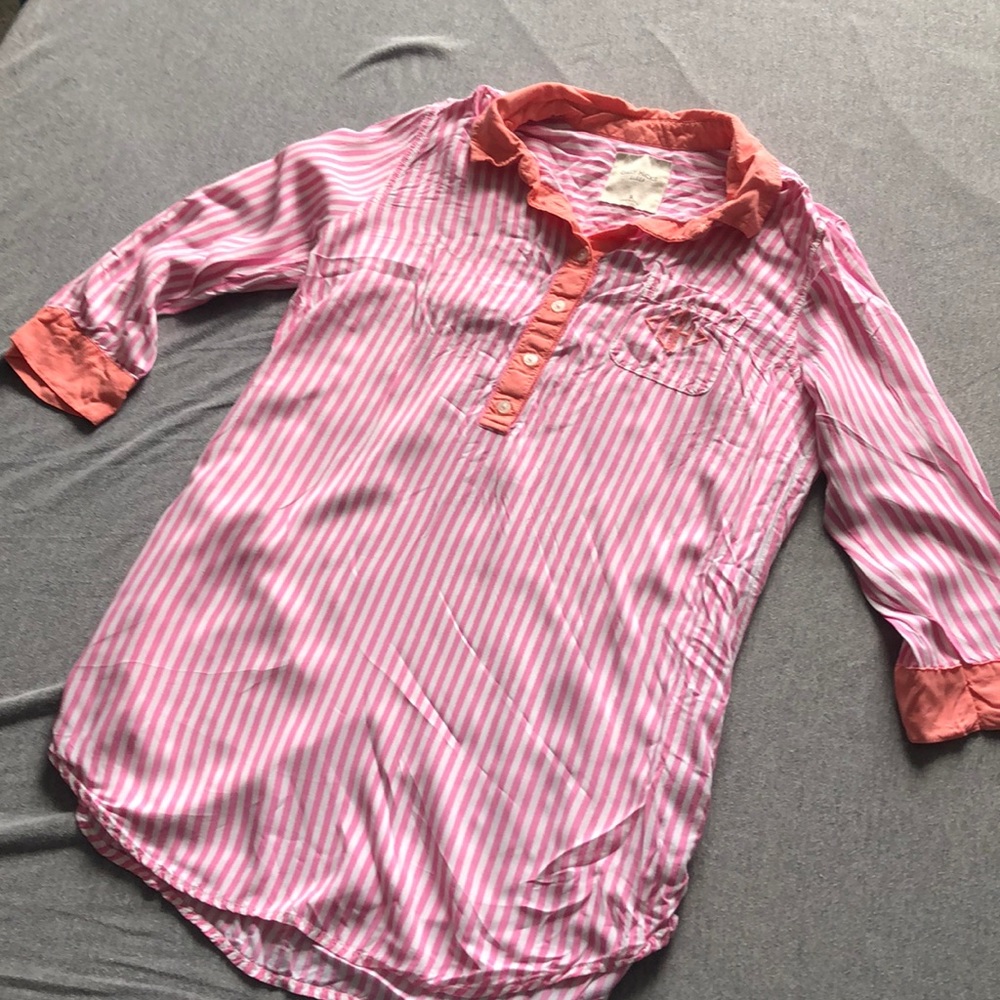 Gilly Hicks Pink & White Striped Nightgown